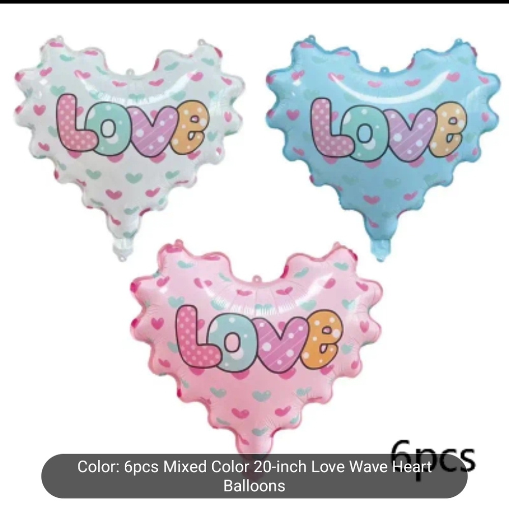 Heart-Shaped Love Balloons - Mixed Colors